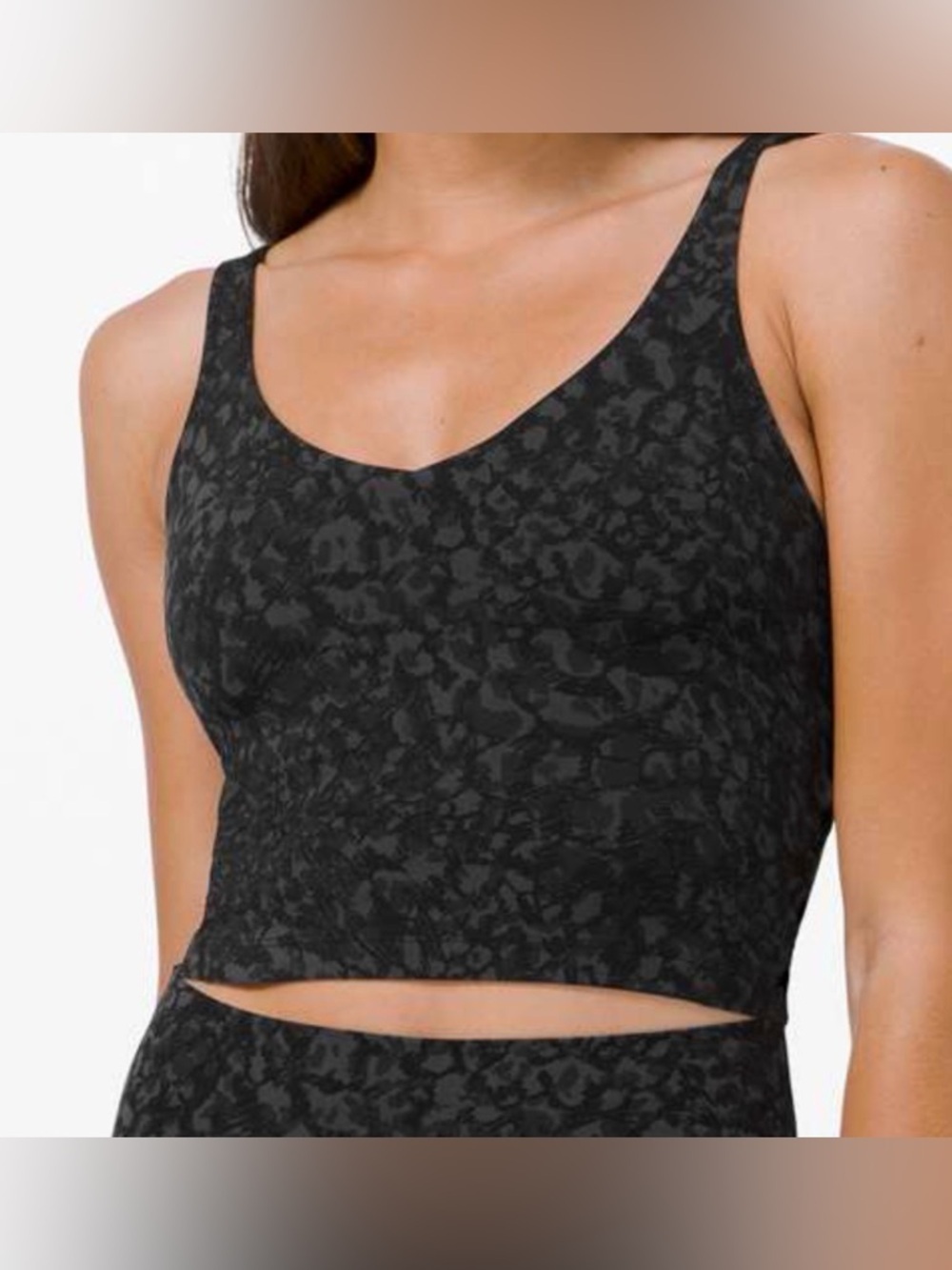 Lululemon Align Tank Wild Thing Camo Deep Coal Gray Size 6